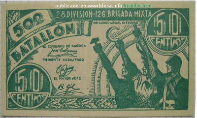 Billete de uso en una brigada