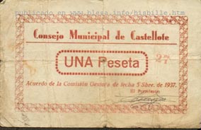 Castellote (Teruel) moneda local