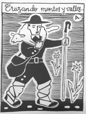 Ilustración de Julio Alvar para el cancionero