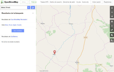 Mapa editable de OpenStreetMap