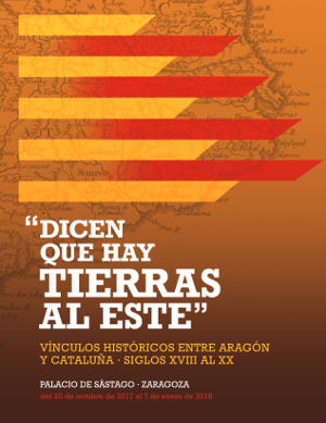 Portada de la exposición «Dicen que hay tierras al este...» en Zaragoza