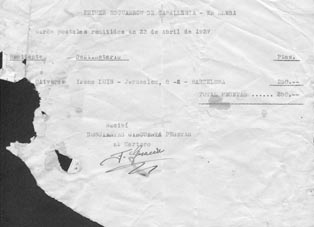 cartero accidental durante la última guerra civil en España