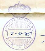 Franquicia de correos, Teruel