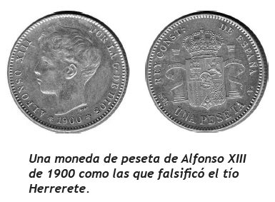 Una peseta de Alfonso XIII 1900.