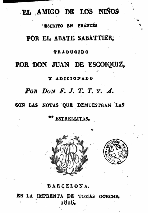Fábulas de «El amigo de los niños» de Joseph Reyre (1735-1812)