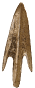 Ejemplo de flecha de bronce
