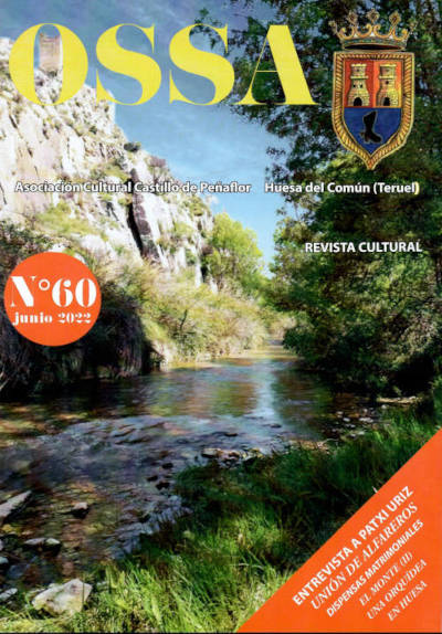Portada de la revista cultural Ossa nº 60 de junio de 2022, de Huesa del Común