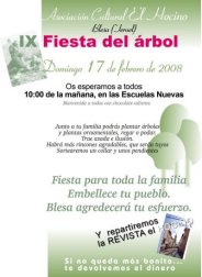 Cartel de la Fiesta Arbol
