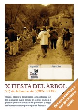 Cartel de la fiesta del rbol