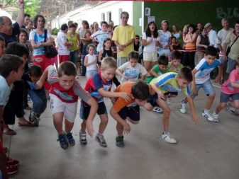 Estampida de niños. Foto de Pablo Sánchez