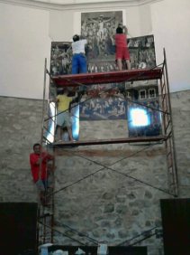 Colocando la imagen superior