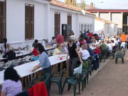 Vista parcial del final de la comida