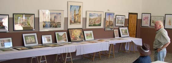 Aspecto de la exposición de José Lomba en Blesa