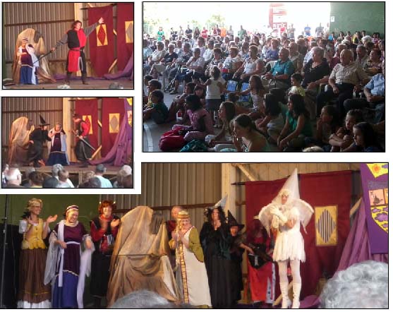 El conde de Burra... de José Cedena, interpretada en Blesa (Teruel) en agosto de 2011 por "De Nube o de flor" ante numeroso público