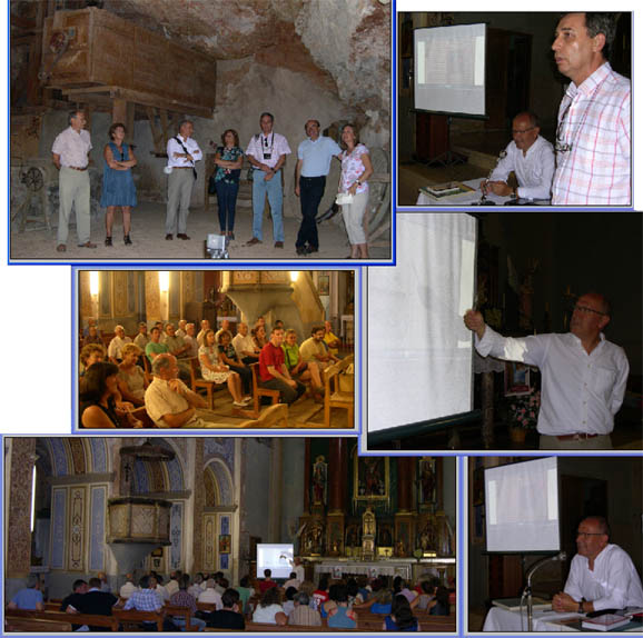 Pallaruelo, en Blesa y Huesa del Común donde impartió una conferencia en agosto de 2012. Fotos FJLA