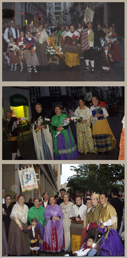 Grupo de blesinos, madrugadores y con ganas de cantar jotas.