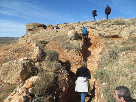 Trincheras de la última guerra civil en Monforte de Moyuela