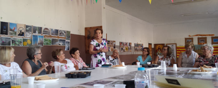 Blesa (Teruel). Tertulia con nuestras mayores. Actividad A.C. El Hocino