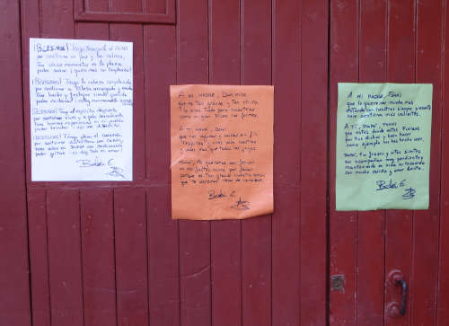 Poemas en la calle en Blesa