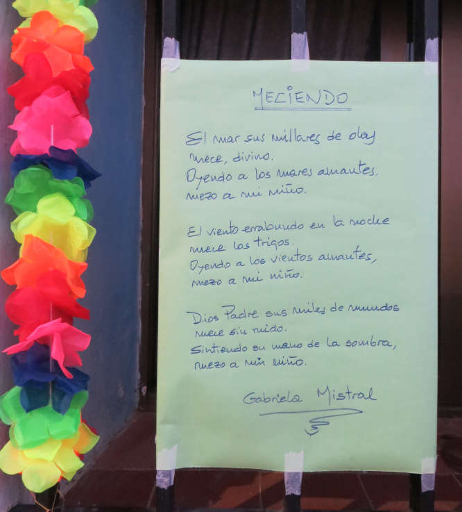 Poemas en la calle en Blesa