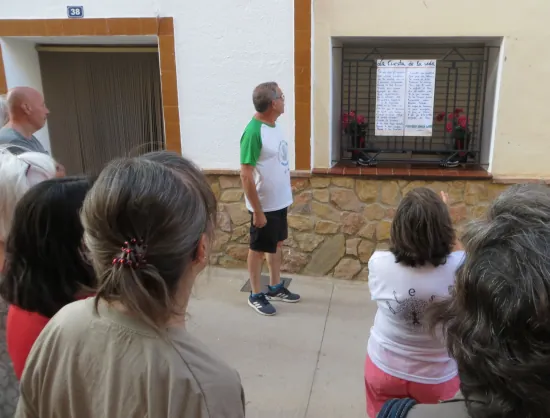Poesía en la calle, en Blesa (Teruel), agosto 2024