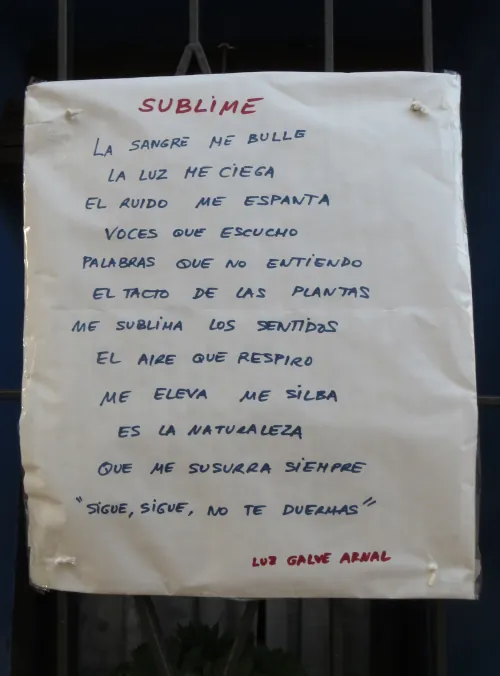 Poesía en la calle, en Blesa (Teruel), agosto 2024