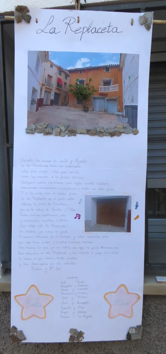 Poesía en la calle, en Blesa (Teruel), agosto 2024