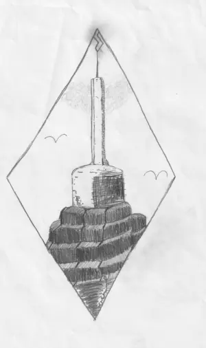 Dibujo de A.Gracia, joven visitante de la exposición