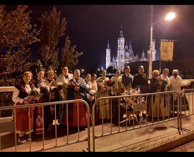 Ofrenda de flores en Zaragoza, 2021