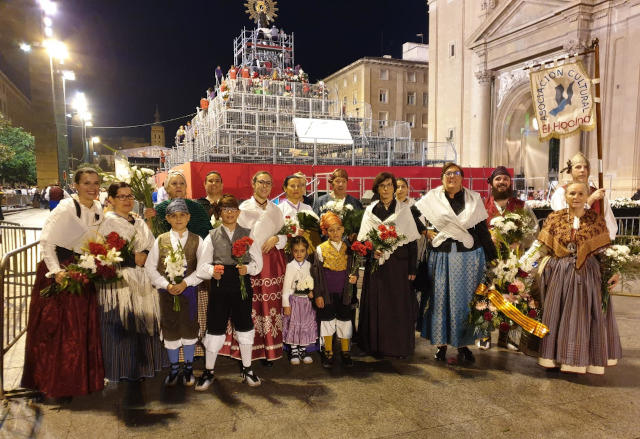 Blesa, ofrenda de flores 2019.