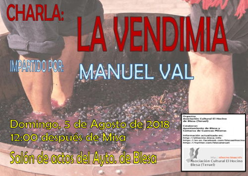 Charla en Blesa, 5 de agosto 2018