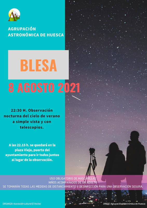 Observación astronómica en Blesa