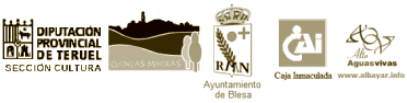 Diputación de Teruel. Comarca de Cuencas Mineras. Ayuntamiento de Blesa. Caja Inmaculada. Coordinadora de asociaciones Albayar