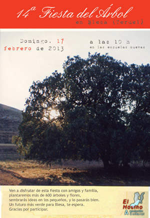 cartel fiestal del arbol 2013
