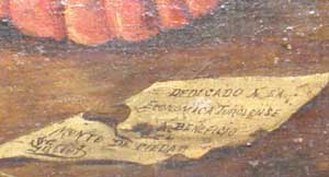 Dedicatoria de la obra La vaquilla del Angel de S. Gisbert