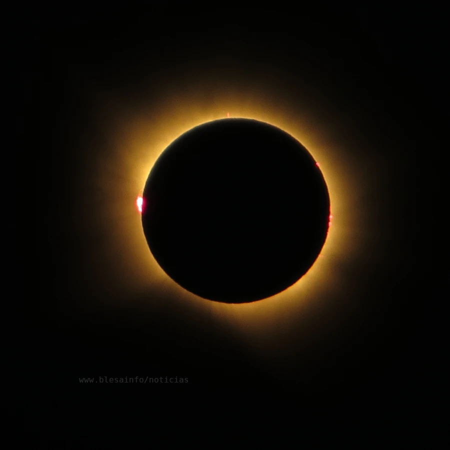 Eclipse de sol total del 12 de octubre de 2026 desde Huesa del Común / Blesa (Aragón). Fotografía FJLA.