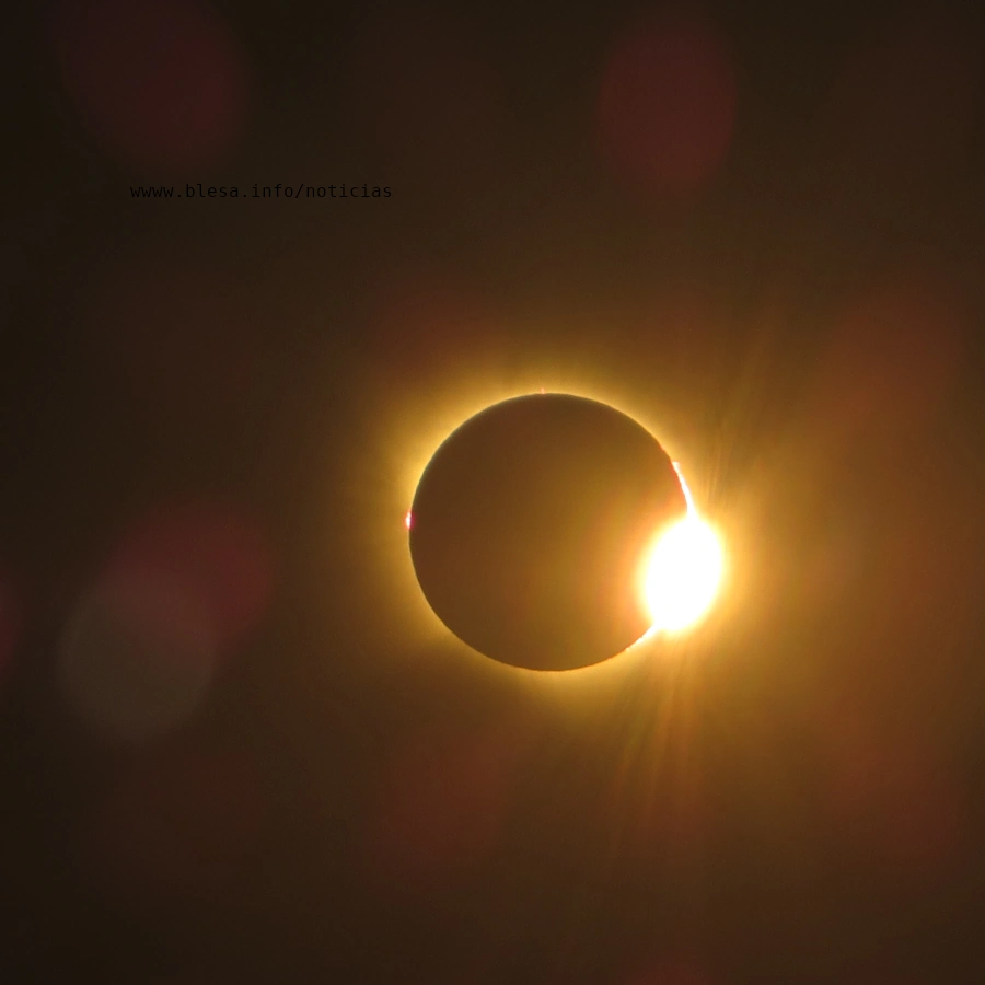 Eclipse de sol total del 12 de octubre de 2026 desde
 Huesa del Común / Blesa (Aragón). Fotografía FJLA.