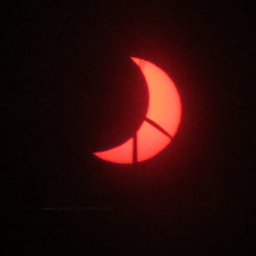 Eclipse de sol total del 12 de octubre de 2026 desde
 Huesa del Común / Blesa (Aragón). Fotografía FJLA.