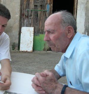 El carpintero de Blesa entrevistado en 2007.