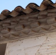 Detalle del alero de este viejo edificio