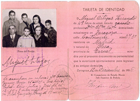 Documento sobre Miguel Artigas Ferrando