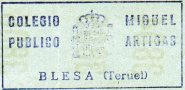 El colegio de Blesa se llamó Miguel Artigas, hasta su cierre.