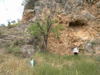 Emplazamiento del molino del molinar, a los pies del cubo. Blesa (Teruel)