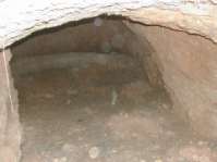 Imagen del interior de la cueva del Campillo de Moneva donde me indican que trabajó el tío Herrerrete