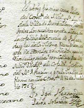 manuscrito 1762 cofradía