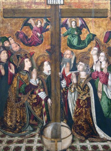 Retablo de la Santa Cruz: Adoración de la Santa Cruz (Museo de Zaragoza)