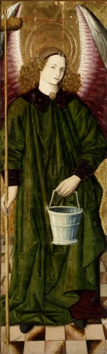Ángel con atributos 
        de la Pasión. Gótico flamenco Aragón s.XV