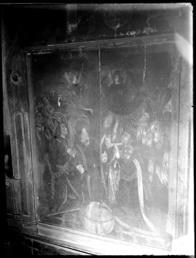El arqueólogo Juan Cabré hizo un primer inventario de las pinturas góticas de Blesa