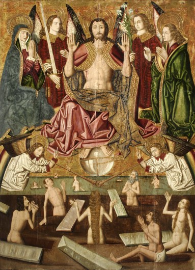El Juicio Final. Retablo gótico de Blesa (Aragón, España), siglo XV