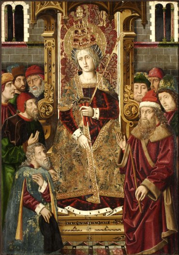 Retablo de la Santa Cruz: Santa Elena (Museo de Zaragoza)